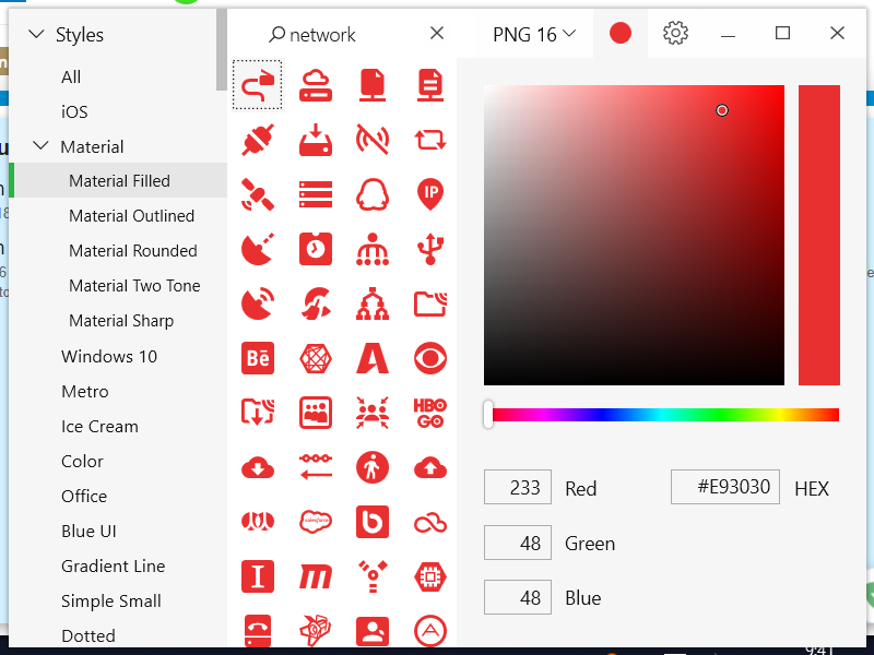 Icon color not applied - Features - Icons8 Community